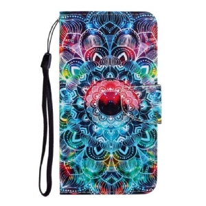 Etui Folio do Samsung Galaxy A54 5G z Łańcuch Paskowata Mandala