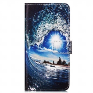 Etui Folio do Samsung Galaxy A54 5G z Łańcuch Pokochaj Thong Wave