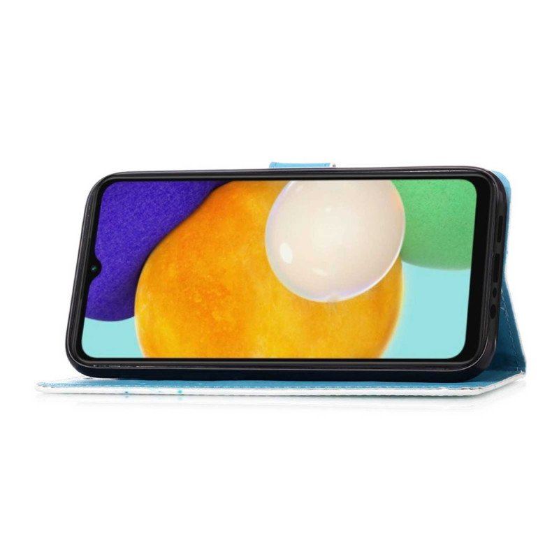 Etui Folio do Samsung Galaxy A54 5G z Łańcuch Pokochaj Thong Wave