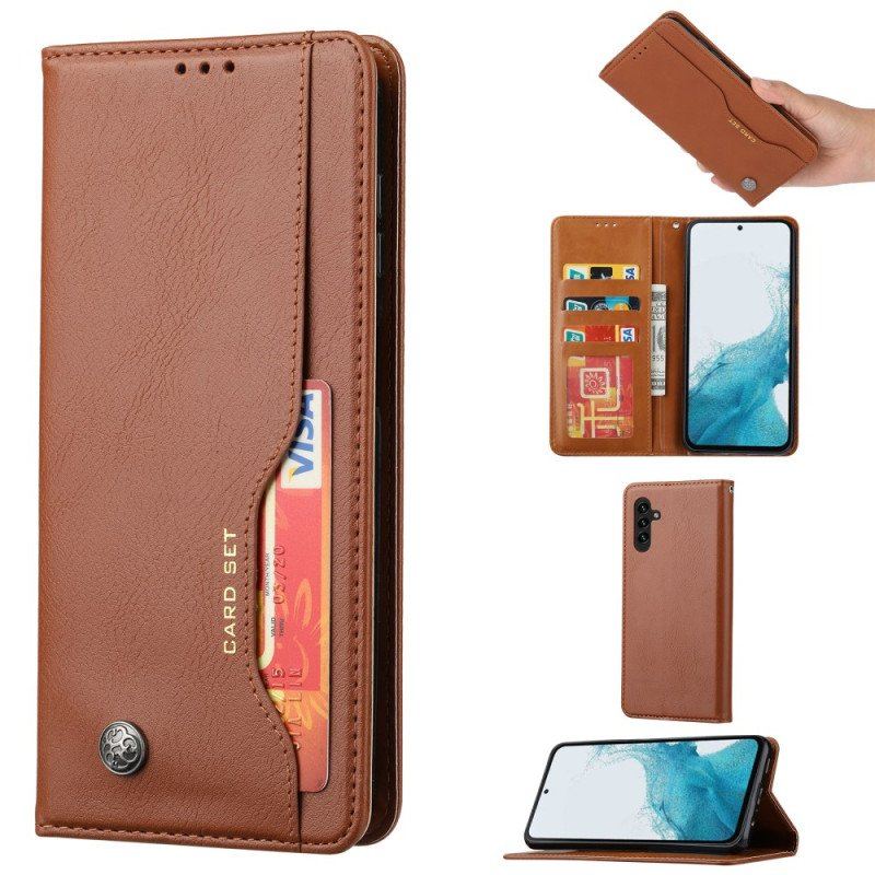 Etui Na Telefon do Samsung Galaxy A54 5G Etui Folio Etui Na Karty Ze Sztucznej Skóry