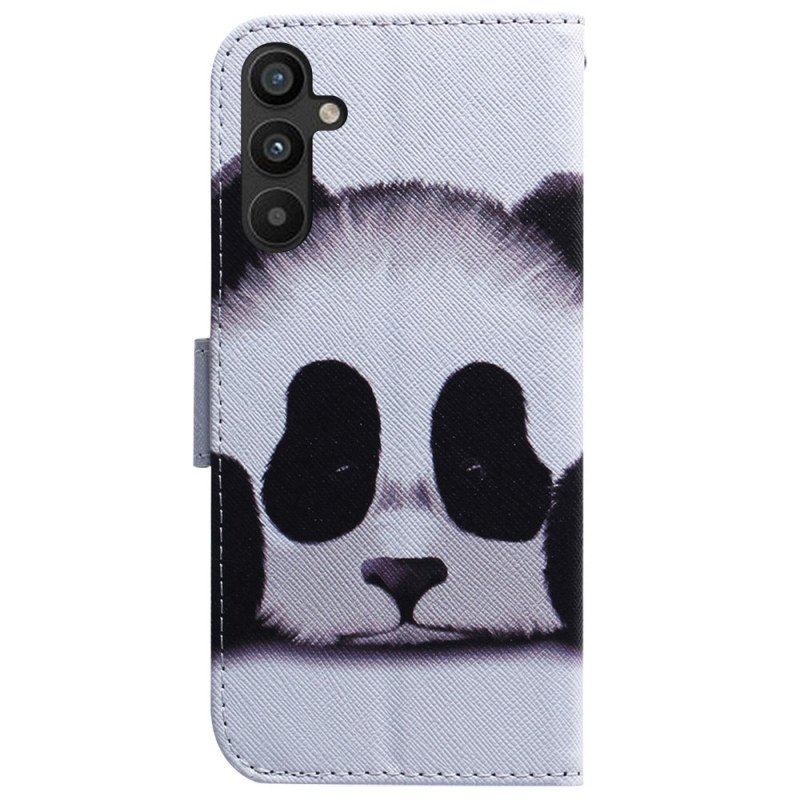 Obudowa Etui Na Telefon do Samsung Galaxy A54 5G z Łańcuch Smycz Panda Fan