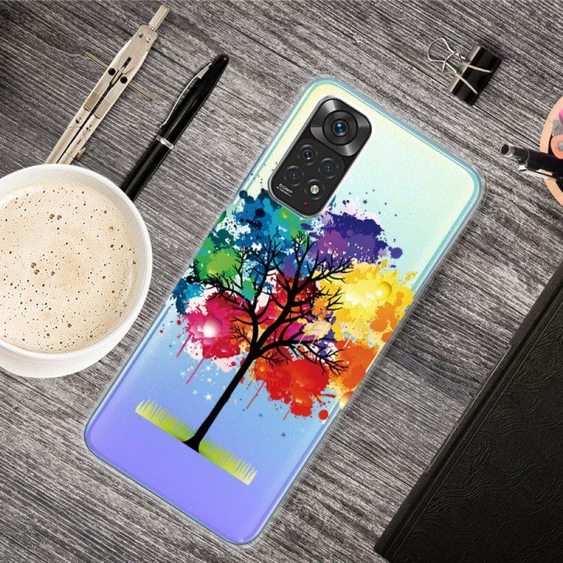 Etui do Xiaomi Redmi Note 11 / 11S Bezszwowe Akwarela Drzewo