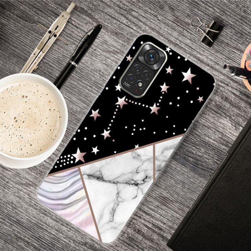 Etui do Xiaomi Redmi Note 11 / 11S Kolorowy Marmur