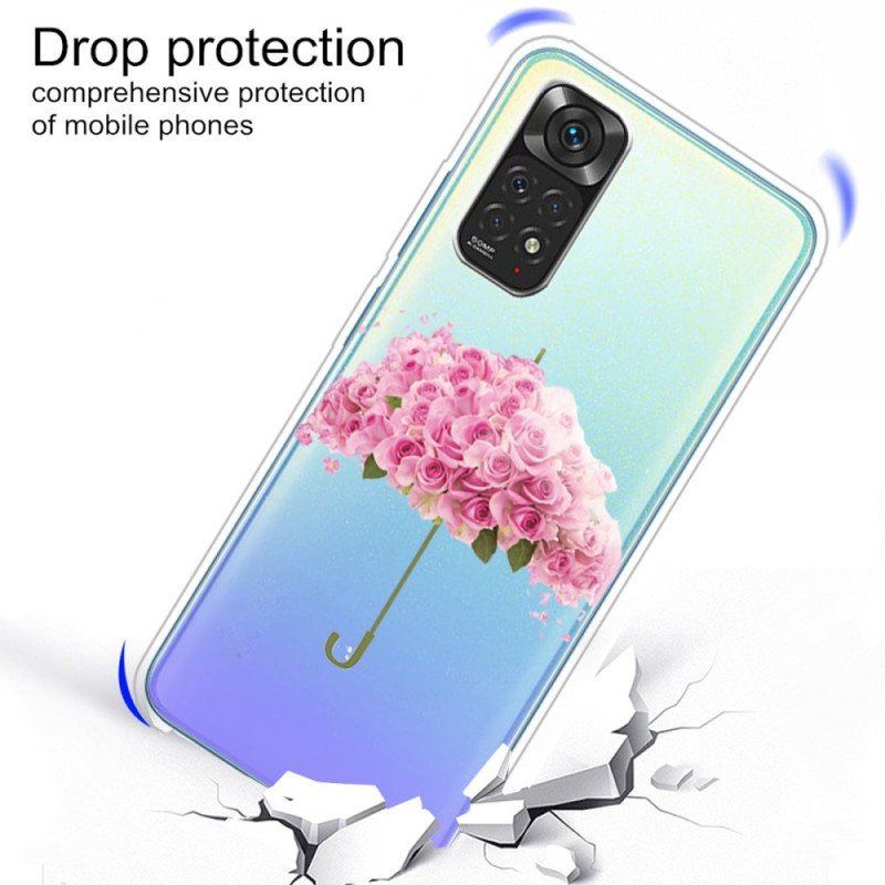 Etui do Xiaomi Redmi Note 11 / 11S Parasol W Róże