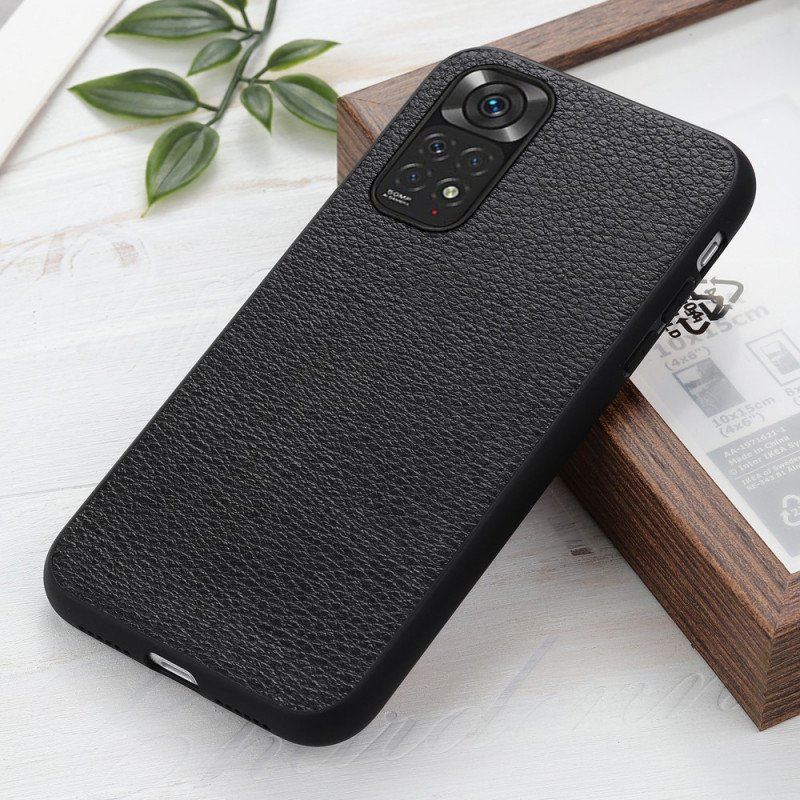 Etui do Xiaomi Redmi Note 11 / 11S Prawdziwa Skóra Litchi