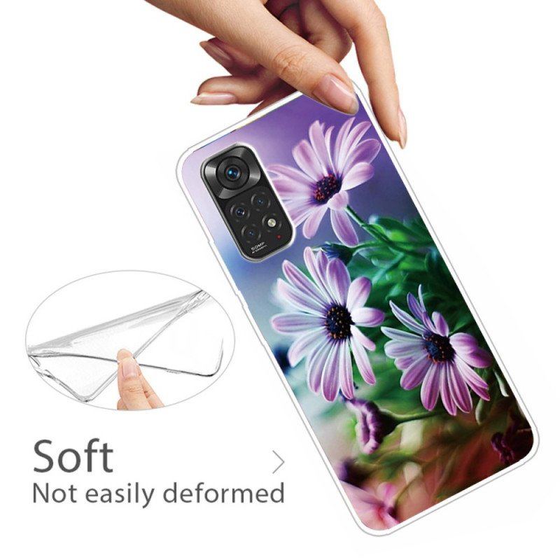 Etui do Xiaomi Redmi Note 11 / 11S Realistyczne Kwiaty