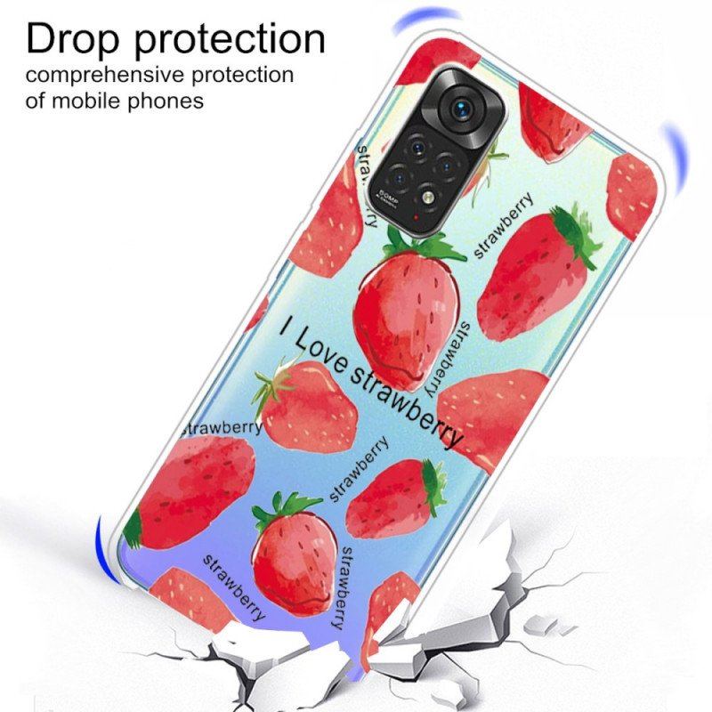 Etui do Xiaomi Redmi Note 11 / 11S Truskawki / Kocham Truskawki