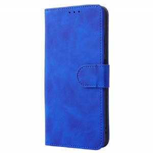 Etui Folio do Xiaomi Redmi Note 11 / 11S Dotyk Skóry Ze Smyczą