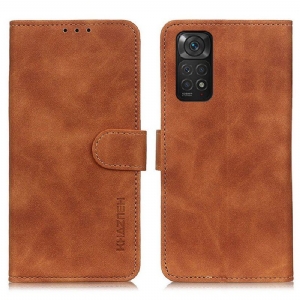 Etui Folio do Xiaomi Redmi Note 11 / 11S Khazneh Efekt Skóry W Stylu Vintage