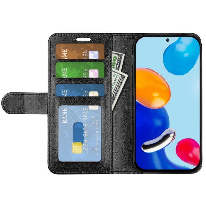 Etui Folio do Xiaomi Redmi Note 11 / 11S Klasyczna Sztuczna Skóra