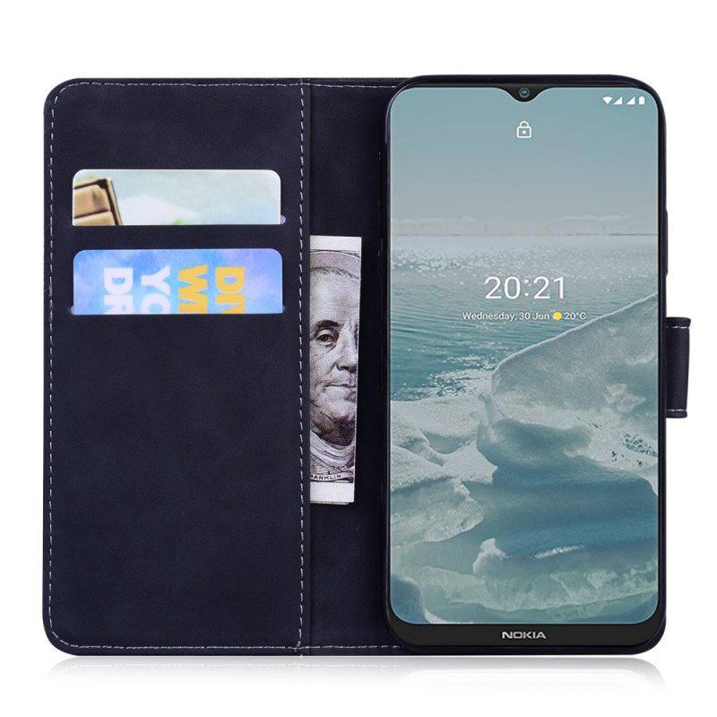 Etui Folio do Xiaomi Redmi Note 11 / 11S Motyl Dotykający Skóry