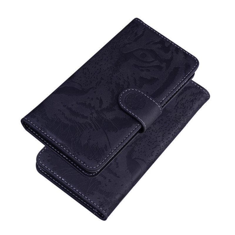 Etui Folio do Xiaomi Redmi Note 11 / 11S Nadruk Twarzy Tygrysa