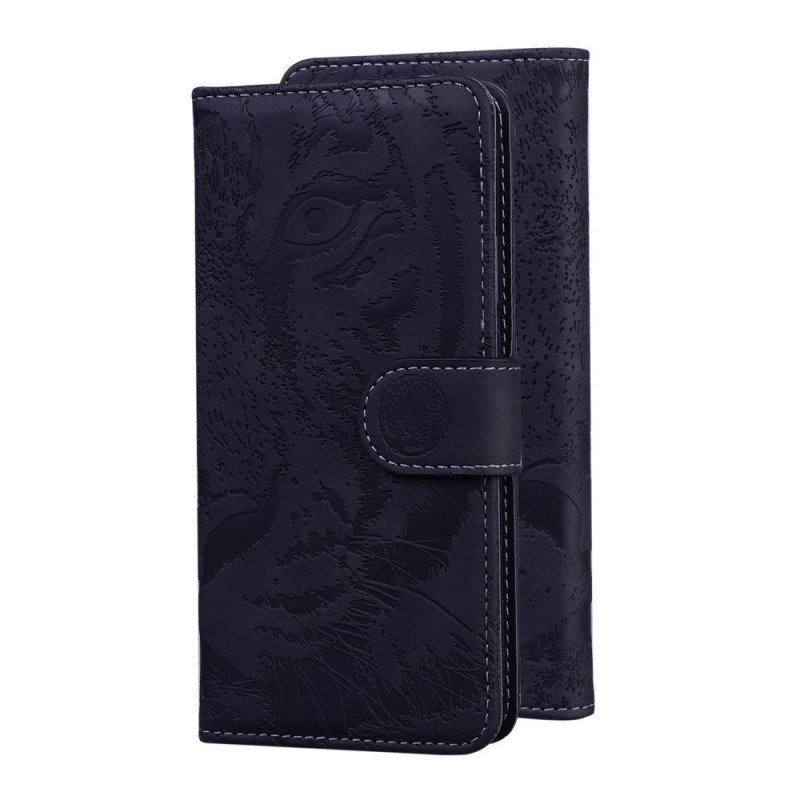 Etui Folio do Xiaomi Redmi Note 11 / 11S Nadruk Twarzy Tygrysa