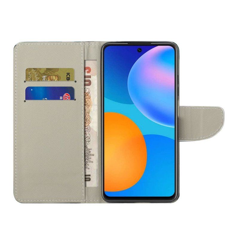 Etui Folio do Xiaomi Redmi Note 11 / 11S Neonowe Motyle