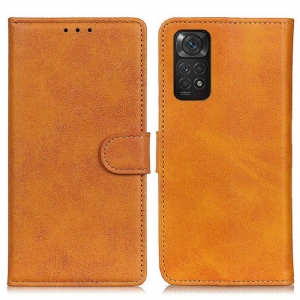 Etui Folio do Xiaomi Redmi Note 11 / 11S Retro Matowy Efekt Skóry