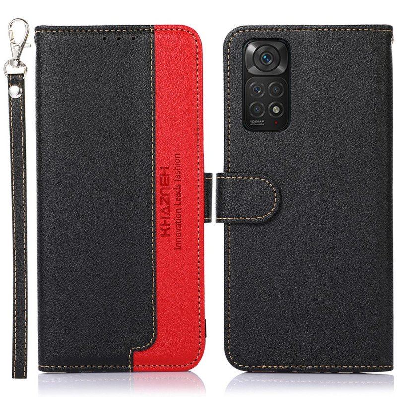 Etui Folio do Xiaomi Redmi Note 11 / 11S Rfid Khazneh W Stylu Liczi