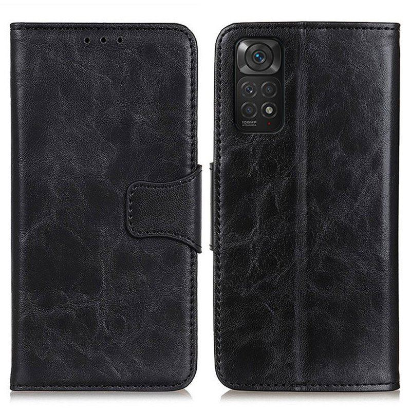 Etui Folio do Xiaomi Redmi Note 11 / 11S Skórzany Futerał Klapa Magnetyczna Tekstury