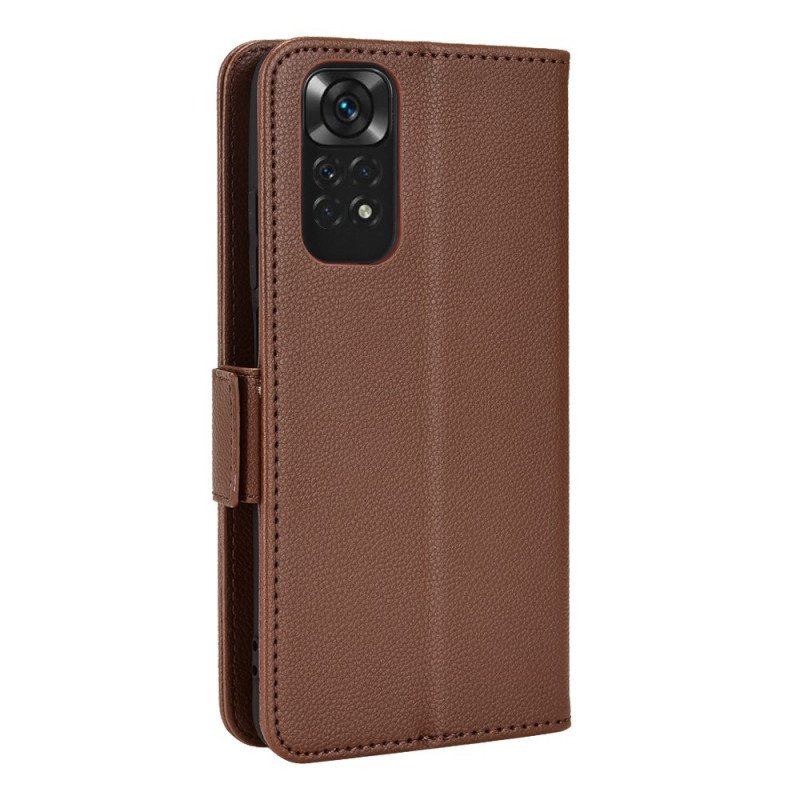 Etui Folio do Xiaomi Redmi Note 11 / 11S Tekstura Liczi