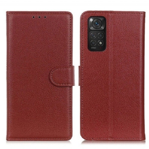 Etui Folio do Xiaomi Redmi Note 11 / 11S Tradycyjnie Liczi