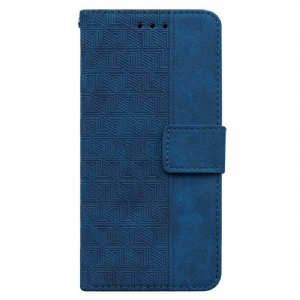 Etui Folio do Xiaomi Redmi Note 11 / 11S z Łańcuch Pasiasty Wzór