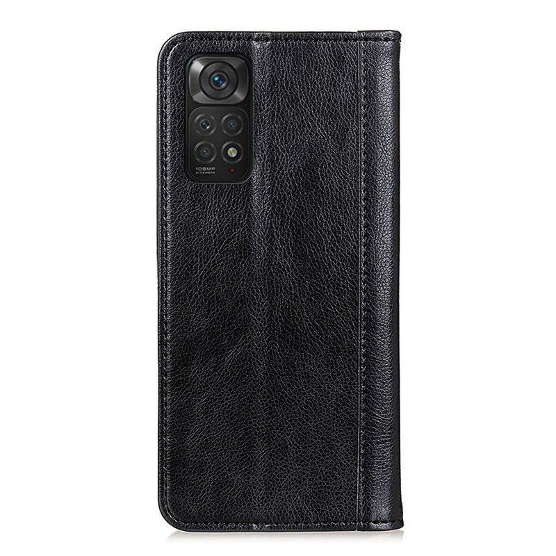 Etui Na Telefon do Xiaomi Redmi Note 11 / 11S Etui Folio Elegancka Dwoina Skóry Liczi