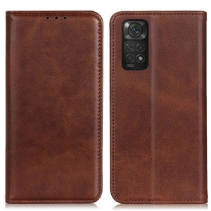 Etui Na Telefon do Xiaomi Redmi Note 11 / 11S Etui Folio Elegancka Dwoina Skórzana