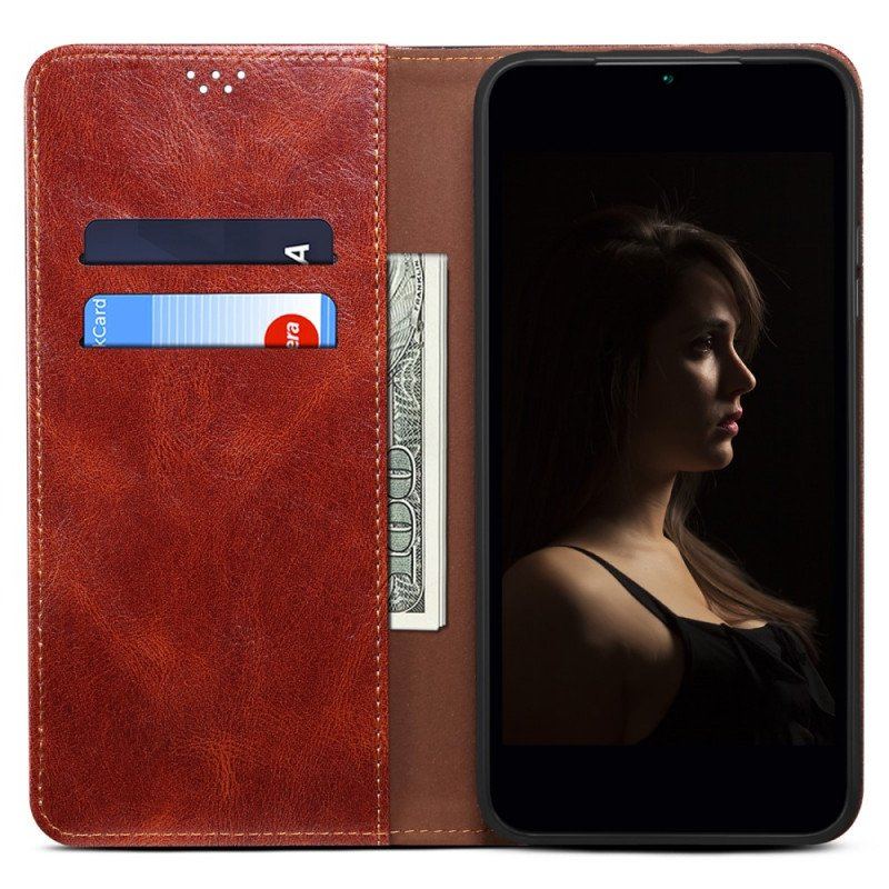 Etui Na Telefon do Xiaomi Redmi Note 11 / 11S Etui Folio Woskowana Sztuczna Skóra