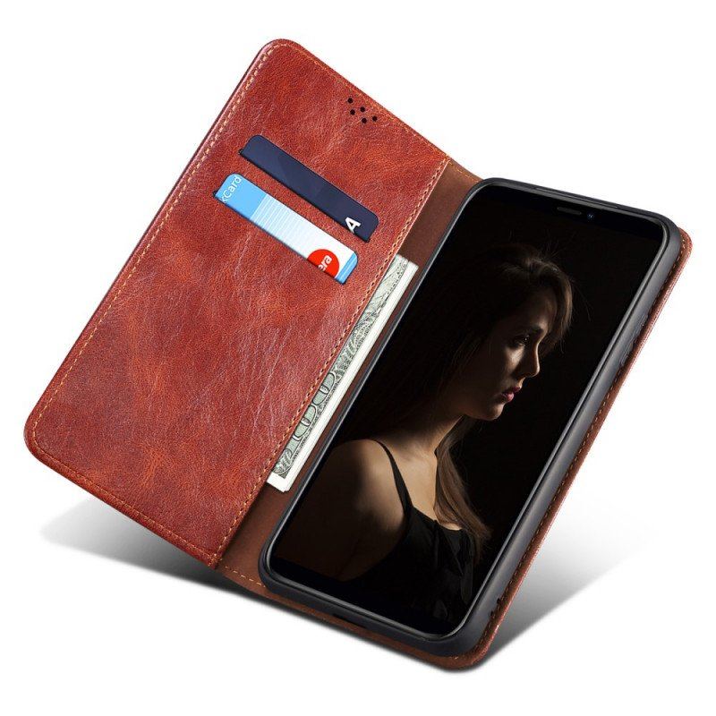 Etui Na Telefon do Xiaomi Redmi Note 11 / 11S Etui Folio Woskowana Sztuczna Skóra