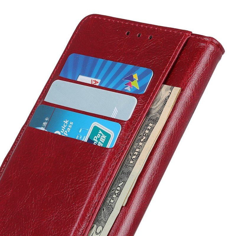 Etui Na Telefon Pokrowce do Xiaomi Redmi Note 11 / 11S Nity W Stylu Vintage Ze Skóry Nappa