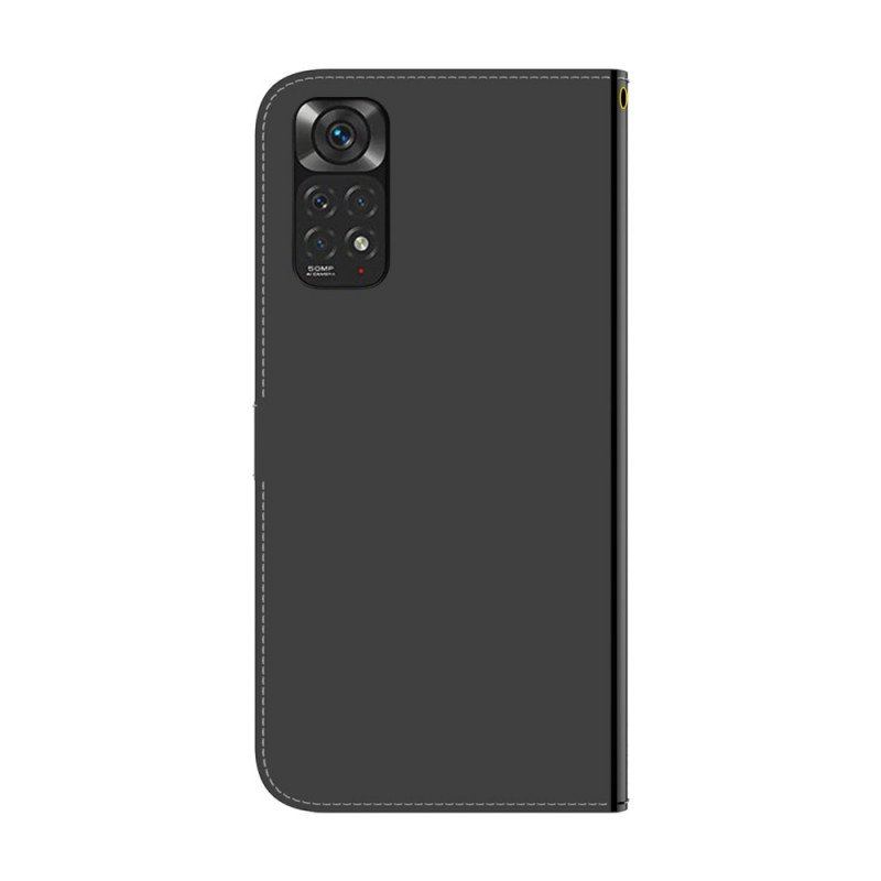 Etui Na Telefon Pokrowce do Xiaomi Redmi Note 11 / 11S Osłona Lusterka Ze Sztucznej Skóry