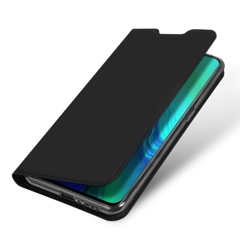 Skórzany Futerał do Oppo Reno 10x Zoom Anti-fall Biznes Sztuczna Skóra - Czarny