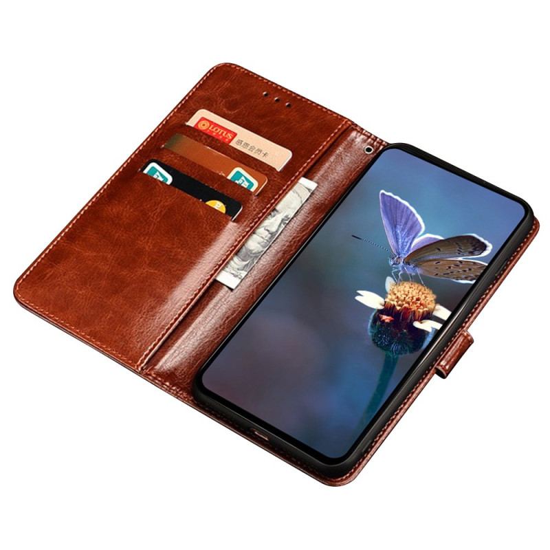 Etui Folio Do Oneplus 12 5g Sztuczna Skóra Retro Idewei