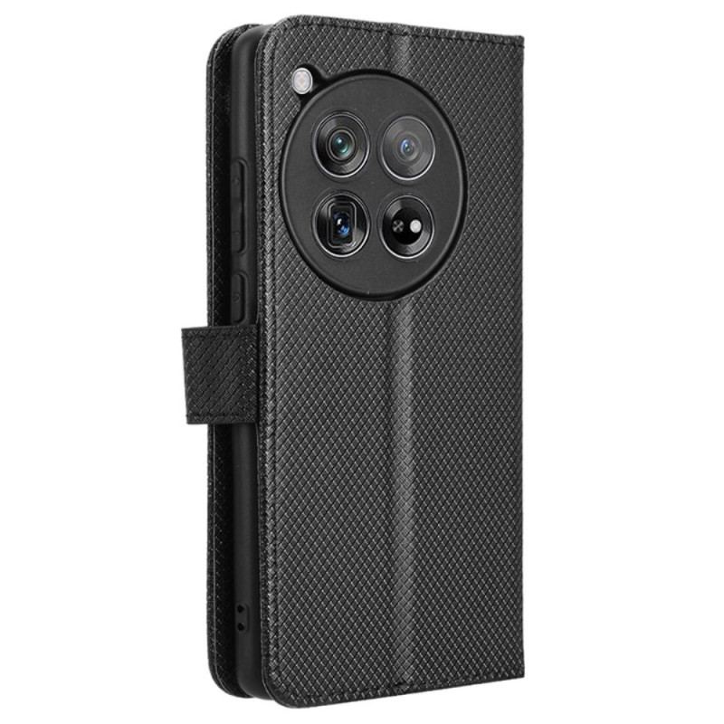 Etui Folio Do Oneplus 12 5g Teksturowany Pasek