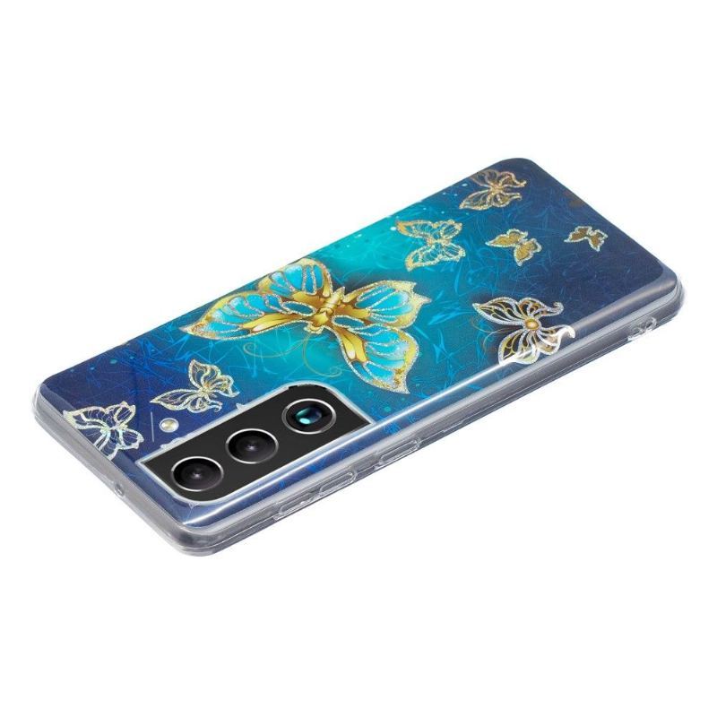 Etui do Samsung Galaxy S22 Plus 5G Biznes Silikonowe Motyle