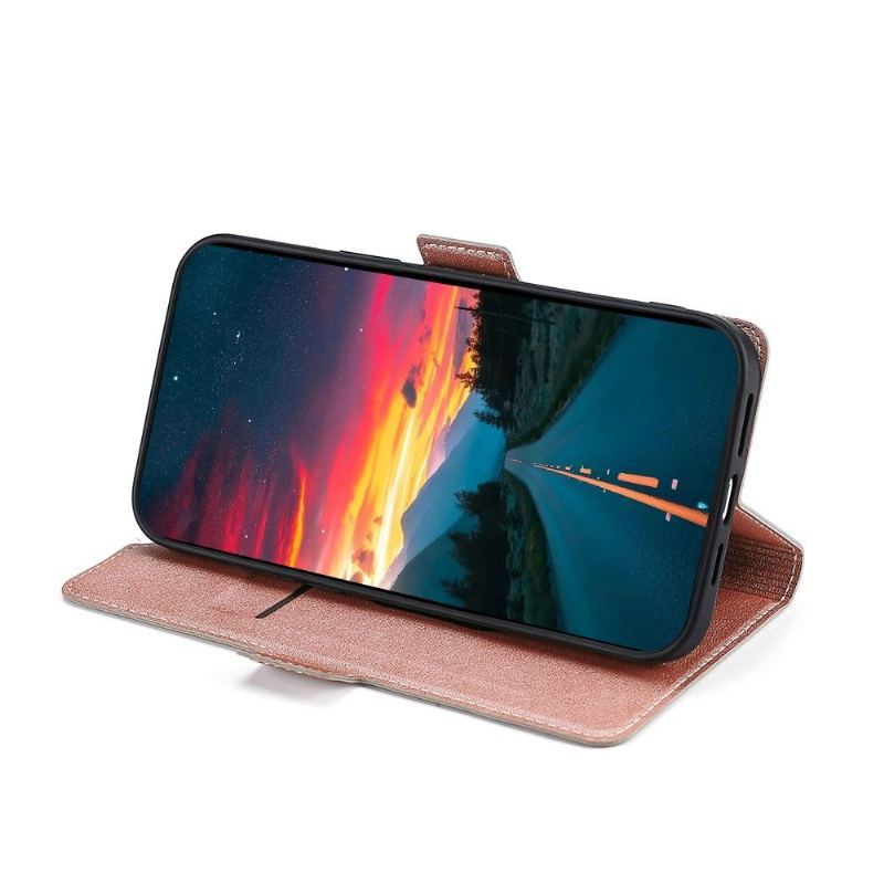 Etui Folio do Samsung Galaxy S22 Plus 5G Classic Faux Leather Minimalistyczny Biznes