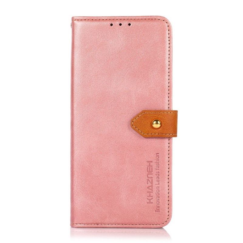 Etui Folio do Samsung Galaxy S22 Plus 5G Khazneh Bicolor Sztuczna Skóra