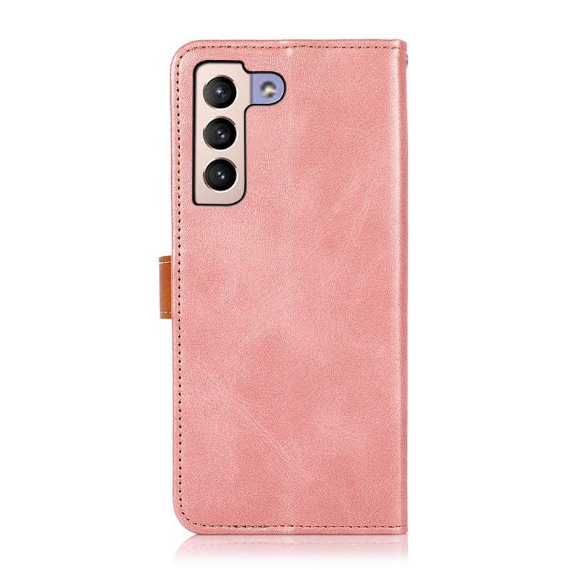 Etui Folio do Samsung Galaxy S22 Plus 5G Khazneh Bicolor Sztuczna Skóra