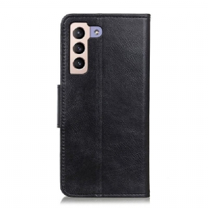 Etui Folio do Samsung Galaxy S22 Plus 5G Skórzany Futerał Funkcja Wsparcia Faux Leather