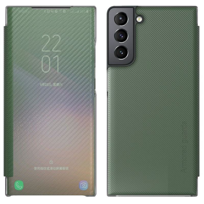 Etui Na Telefon do Samsung Galaxy S22 Plus 5G Etui Folio Włókno Węglowe