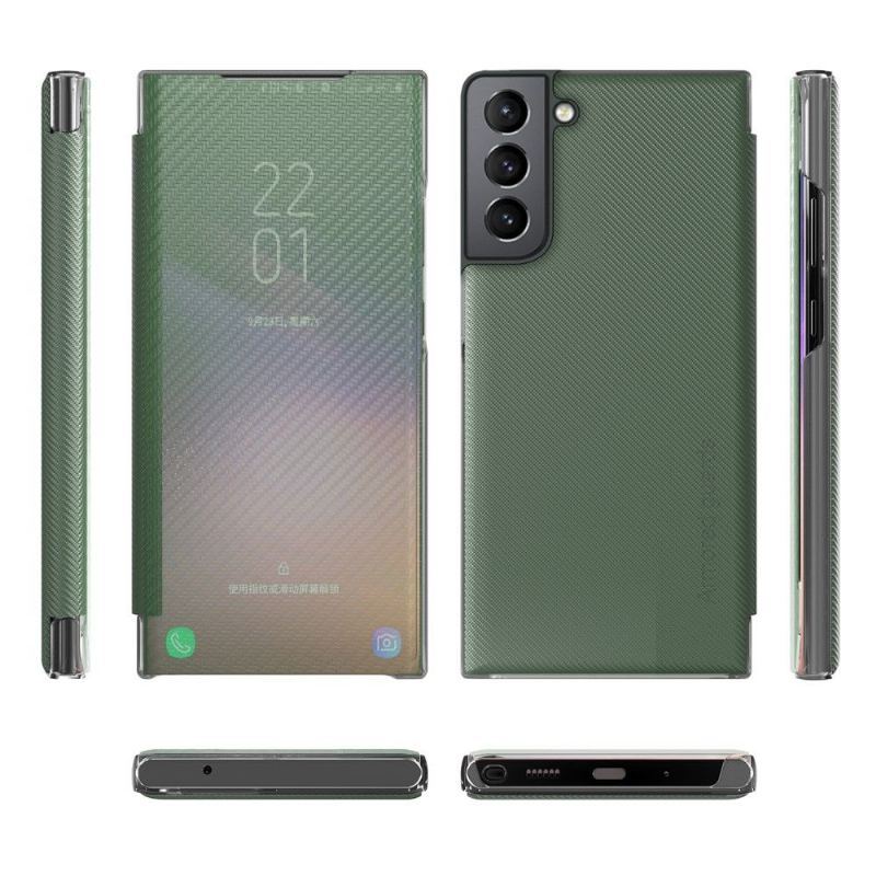 Etui Na Telefon do Samsung Galaxy S22 Plus 5G Etui Folio Włókno Węglowe