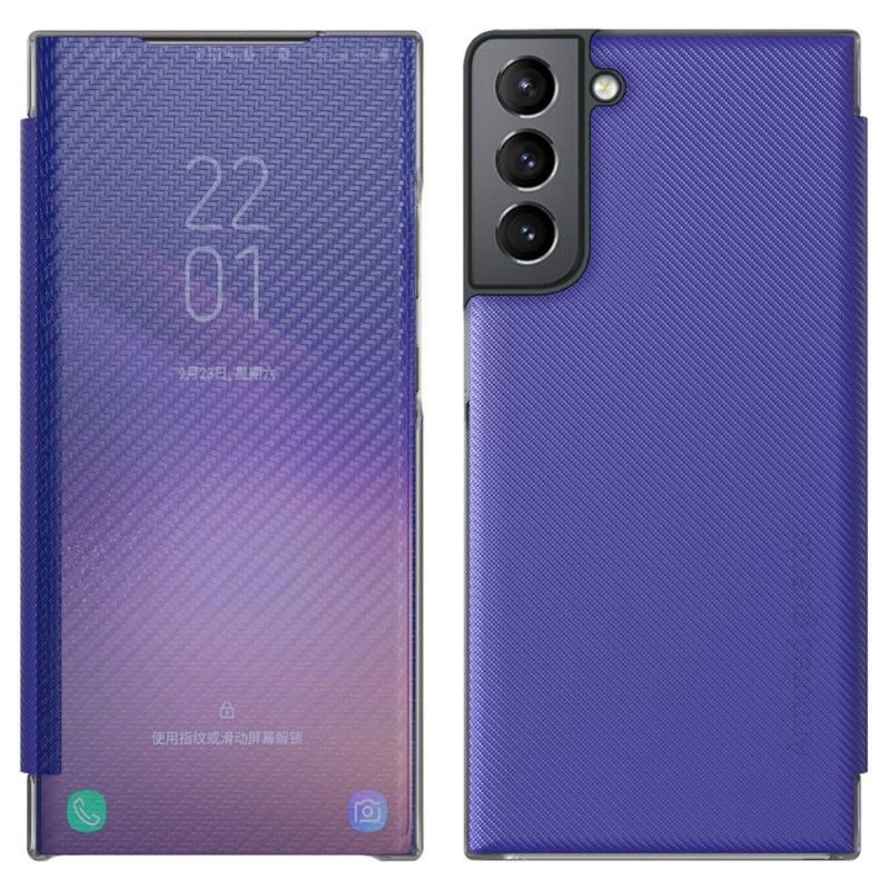 Etui Na Telefon do Samsung Galaxy S22 Plus 5G Etui Folio Włókno Węglowe