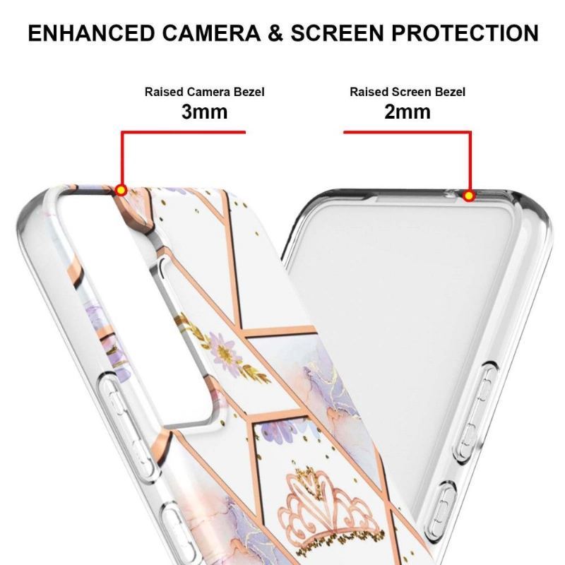 Futerały do Samsung Galaxy S22 Plus 5G Marmur I Korona