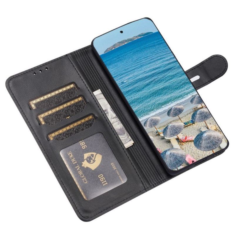 Etui do Huawei P50 Pro Anti-fall Matowa Skóra Kociak