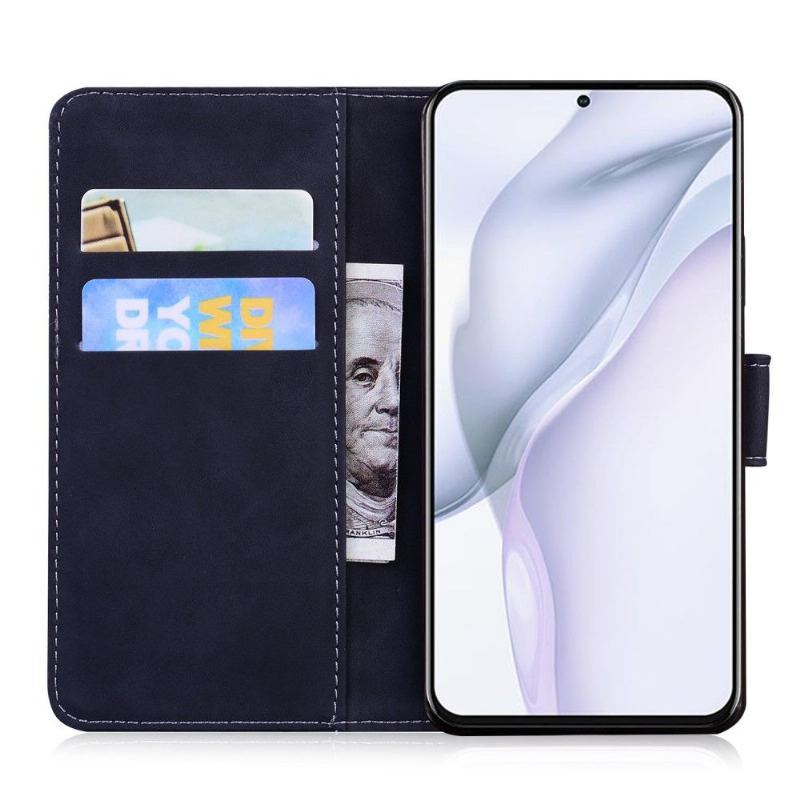 Etui Folio do Huawei P50 Pro Classic Exbossed Tiger