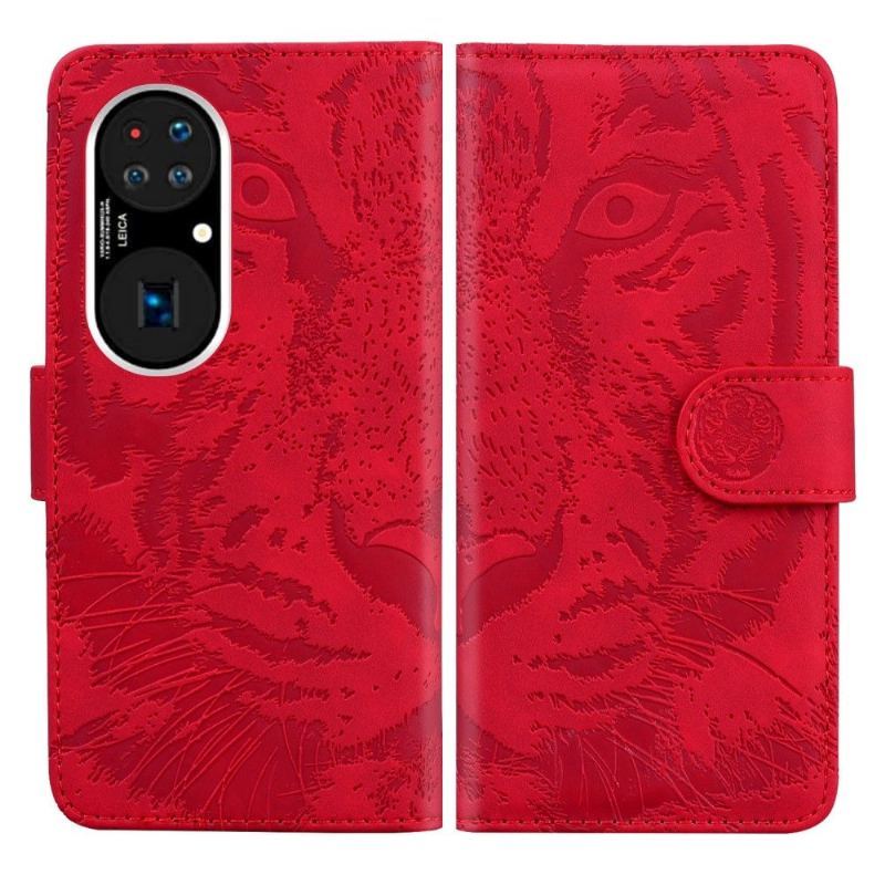 Etui Folio do Huawei P50 Pro Classic Exbossed Tiger