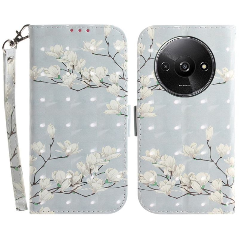 Etui Folio Poco C61 Magnolie W Paski