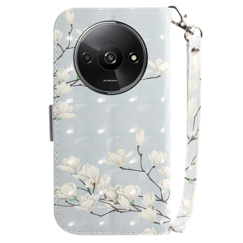 Etui Folio Poco C61 Magnolie W Paski