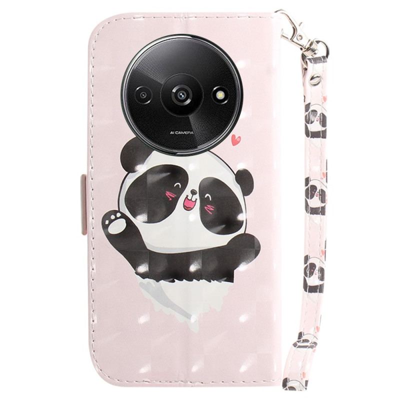 Etui Folio Poco C61 Miłość Panda Z Paskiem Etui Ochronne