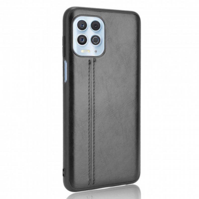 Etui do Moto G100 Skórzany Efekt Couture