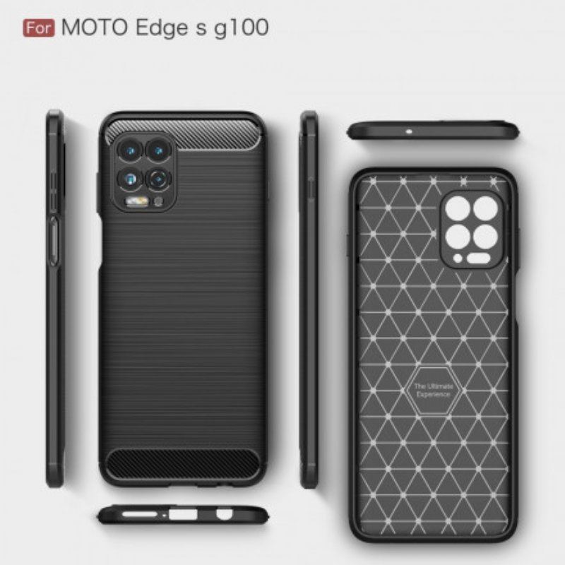 Etui do Moto G100 Szczotkowane Włókno Węglowe